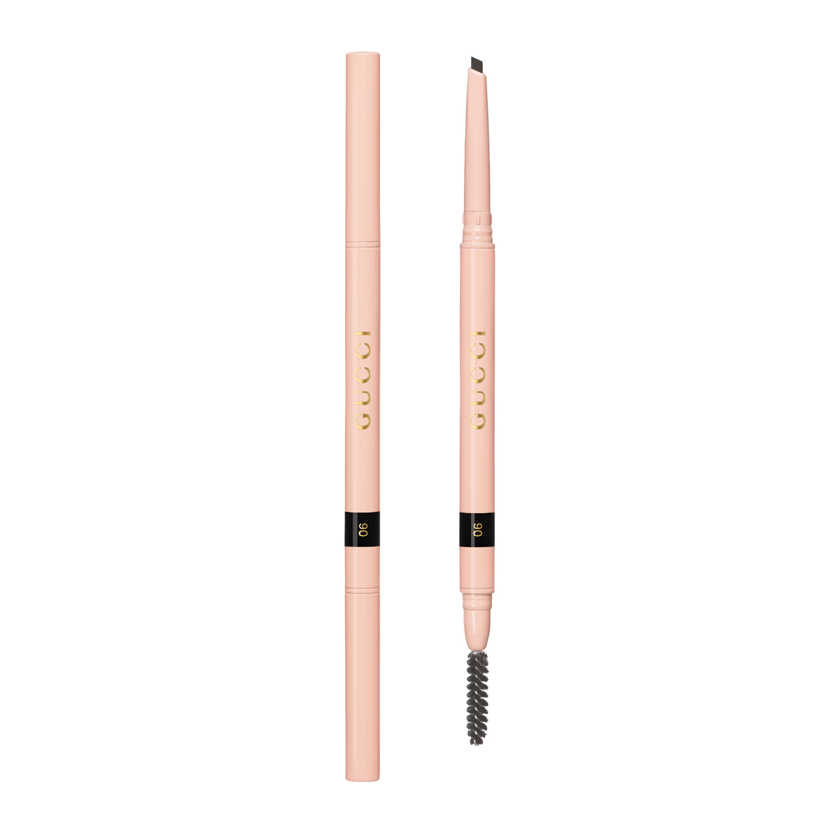 Gucci, Stylo A Sourcils, Αδιάβροχο, Double-Ended, Eyebrow Cream Pencil, 06, Noir, 0.09 g