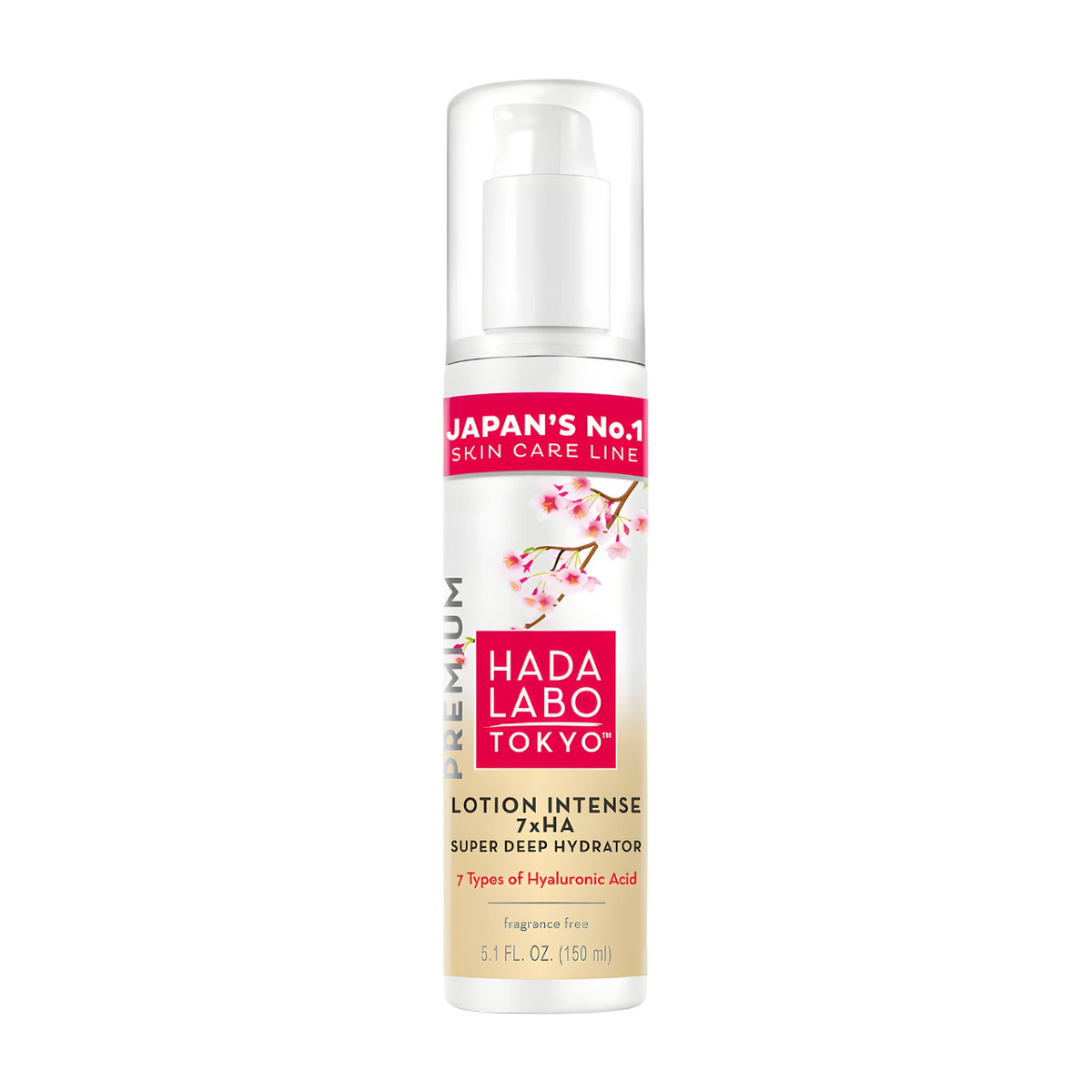 Hada Labo Tokyo, Premium, 7 x Ha, Deep Hydration, Day, Lotion, Για το Πρόσωπο, 150 ml