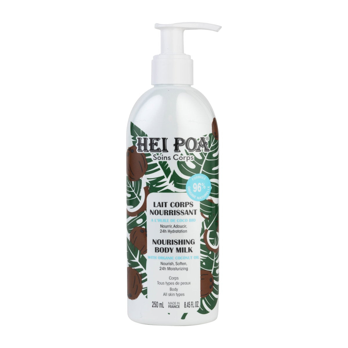 Hei Poa, Coconut Pulp, Θρεπτική, Body Milk, 250 ml