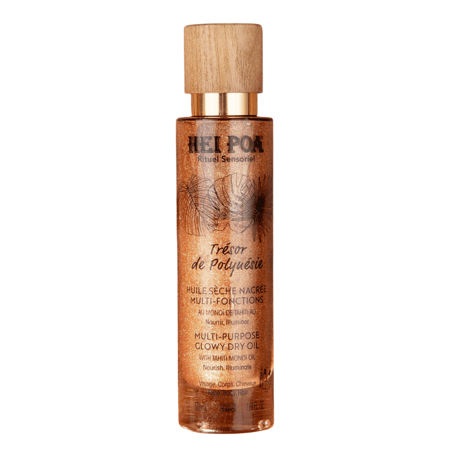 Hei Poa, Tresor De Polynesie, Monoi Oil, Glowing, Dry Έλαιο Σώματος, 50 ml