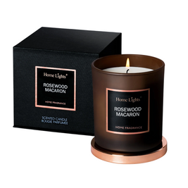 Home Lights, Rosewood & Macaron, Αρωματικό Κερί, 215 g