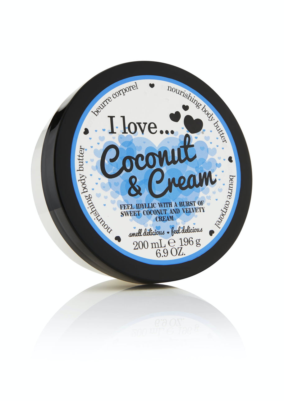 I Love, Coconut & Cream, Ενυδατικό, Body Butter, 200 ml