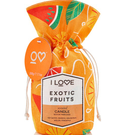 I Love, Exotic Fruits, Mango, Grapefruit, Mango, Pineapple, Αρωματικό Κερί, 160 g