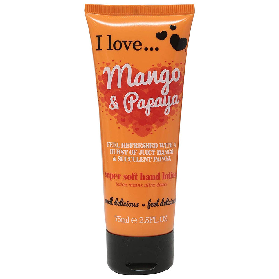 I Love, Originals, Ενυδατική, Hand Lotion, Mango & Papaya, 75 ml