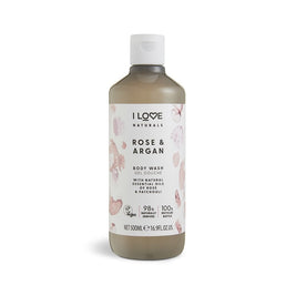 I Love, Naturals Collection, Vegan, Ενυδατικό, Rose & Argan, Αφρόλουτρο, 500 ml