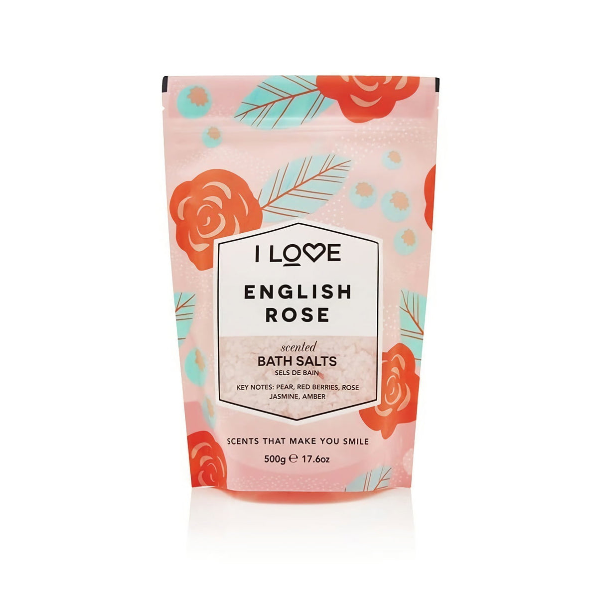 I Love, Signature Collection, English Rose, Άλατα Μπάνιου, 500 g