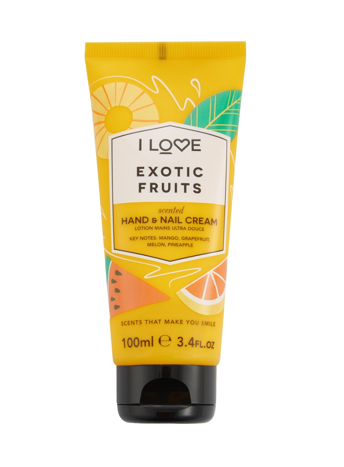 I Love, Signature Collection, Ενυδατική, Hand & Nail Cream, Exotic Fruits, 100 ml