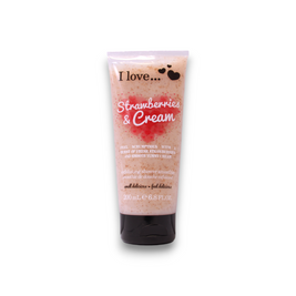 I Love, Strawberries & Cream, Exfoliating, Αφρόλουτρο, 200 ml