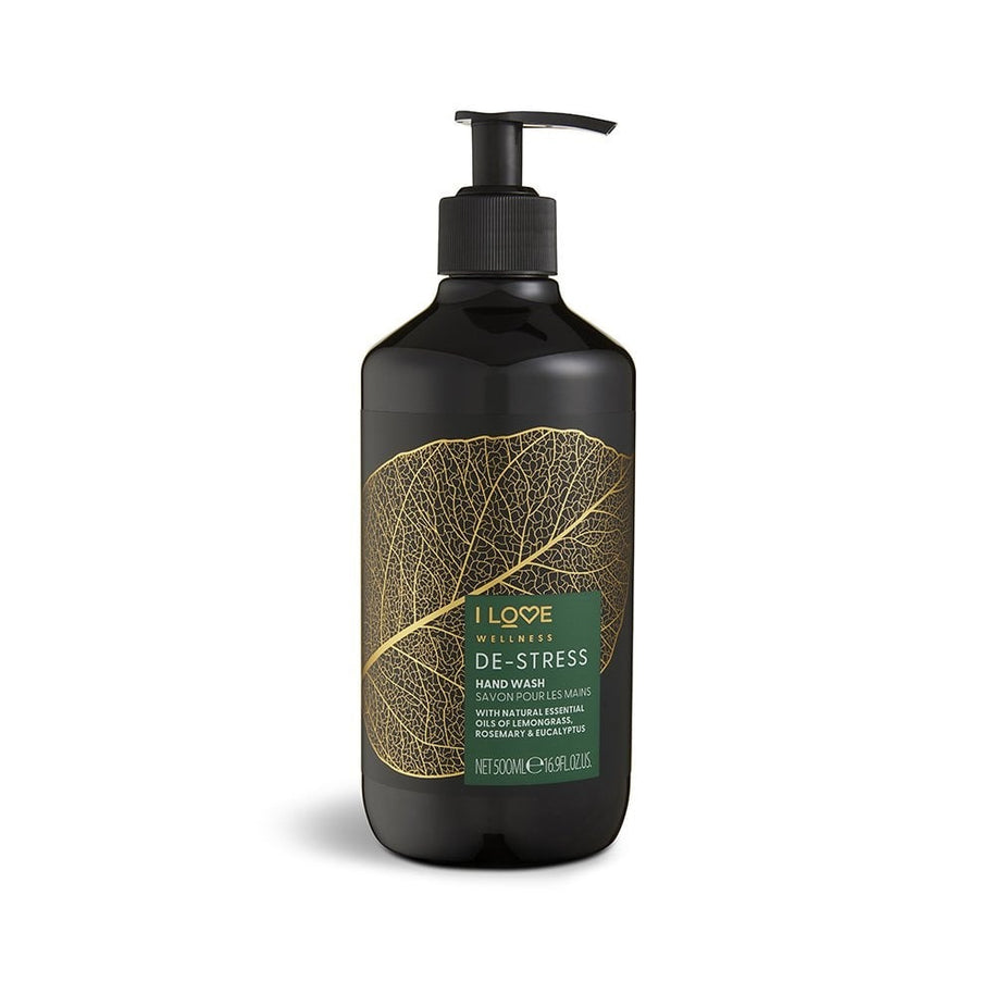 I Love, Wellness De-Stress, Lemongrass, Rosemary & Eucalyptus, Καθαρισμού, Liquid Soap, For Hands, 500 ml
