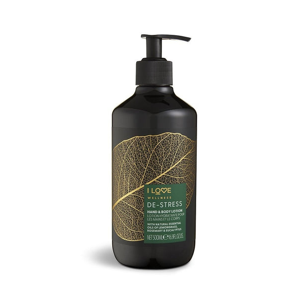 I Love, Wellness De-Stress, Vegan, Ενυδατικό & Softening, Rosemary, Eucalyptus & Lemongrass, Lotion, For Hands & Body, 500 ml
