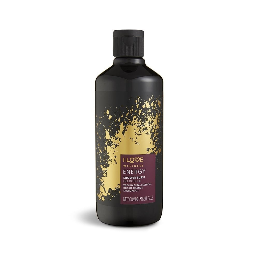 I Love, Wellness Energy, Vegan, Orange & Bergamot, Καθαρισμού, Αφρόλουτρο, Για Όλους τους Τύπους Δέρματος, 500 ml