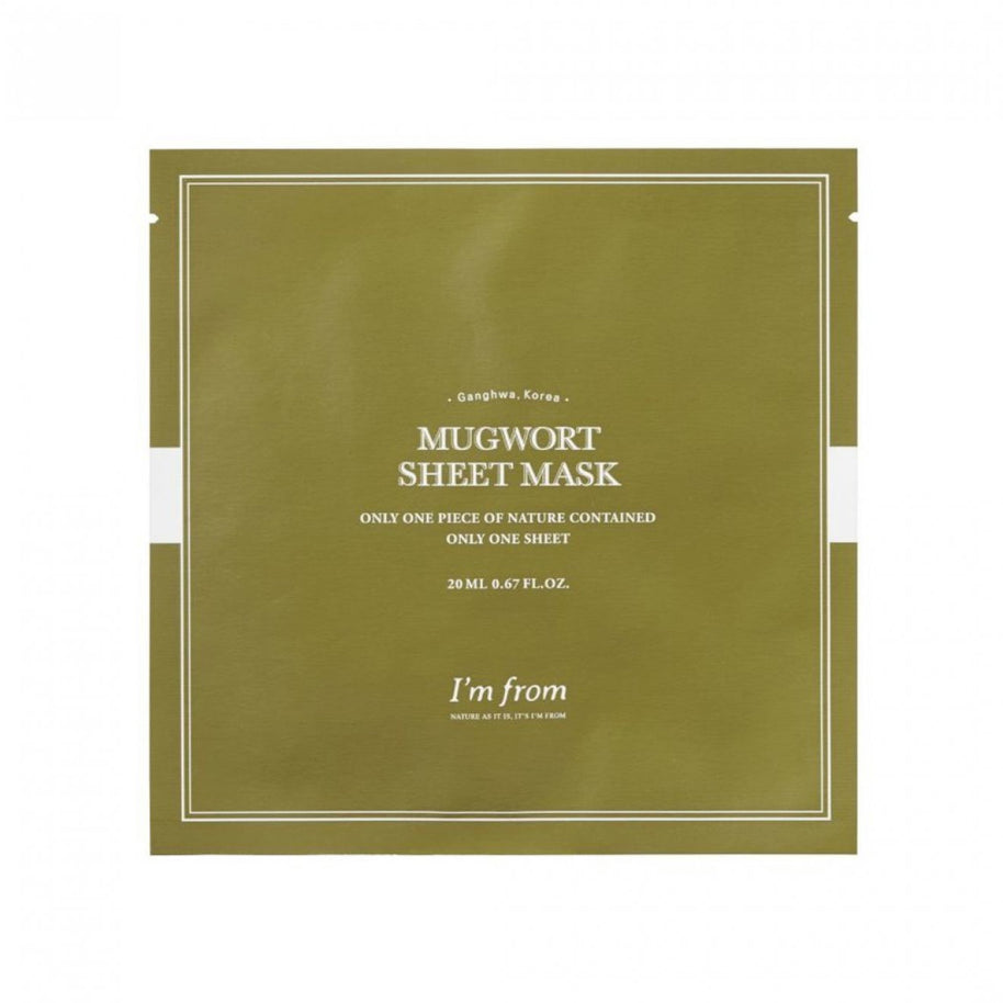 I'm From, Mugwort, Αναζωογόνησης, Ενυδατικό, Sheet Mask, Για το Πρόσωπο, 20 ml