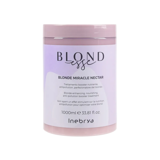 Inebrya, Blonde Miracle Nectar, Θεραπεία Μαλλιών Μάσκα Σε Μορφή Κρέμας, Color Enhancing, 1000 ml