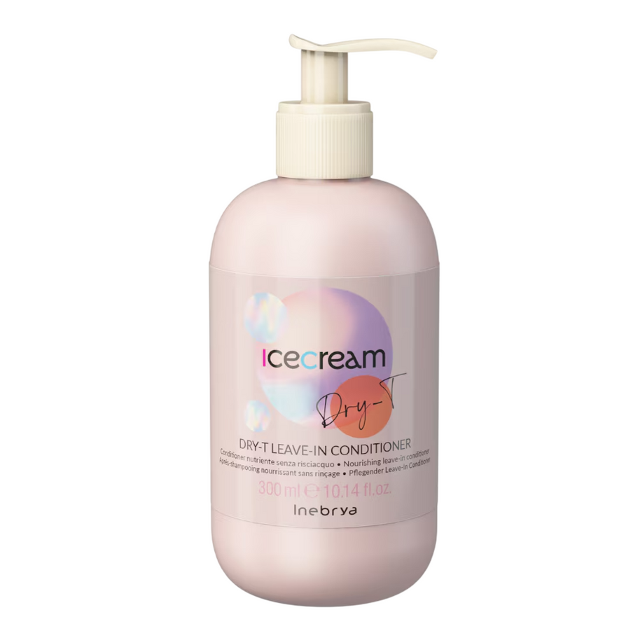 Inebrya, Ice Cream Dry-T, Hair Leave-In Κρέμα Μαλλιών, Θρεπτικό, 300 ml