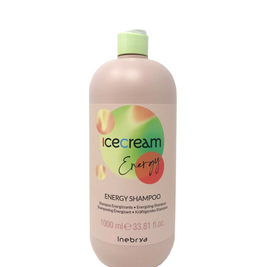 Inebrya, Ice Cream Energy, Σαμπουάν, Τόνωσης, 1000 ml