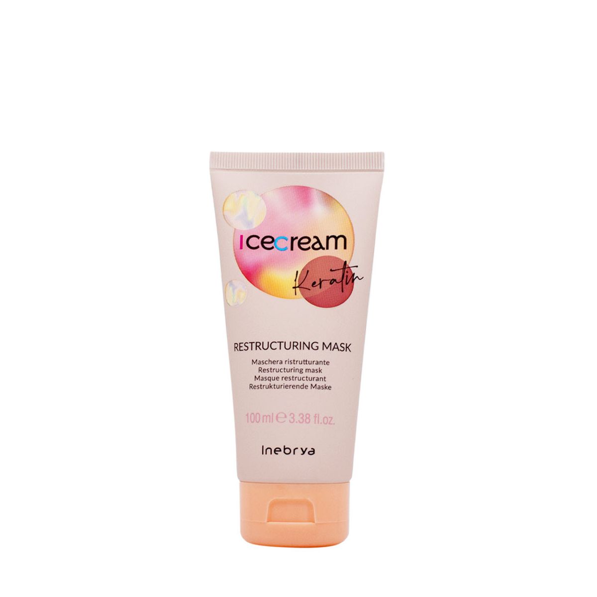 Inebrya, Ice Cream Keratin, Hair Σαμπουάν, Restructuring, 100 ml