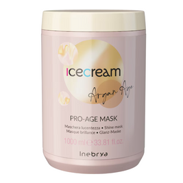 Inebrya, Ice Cream Pro-Age, Argan Oil, Θεραπεία Μαλλιών Μάσκα Σε Μορφή Κρέμας, Shining, 1000 ml