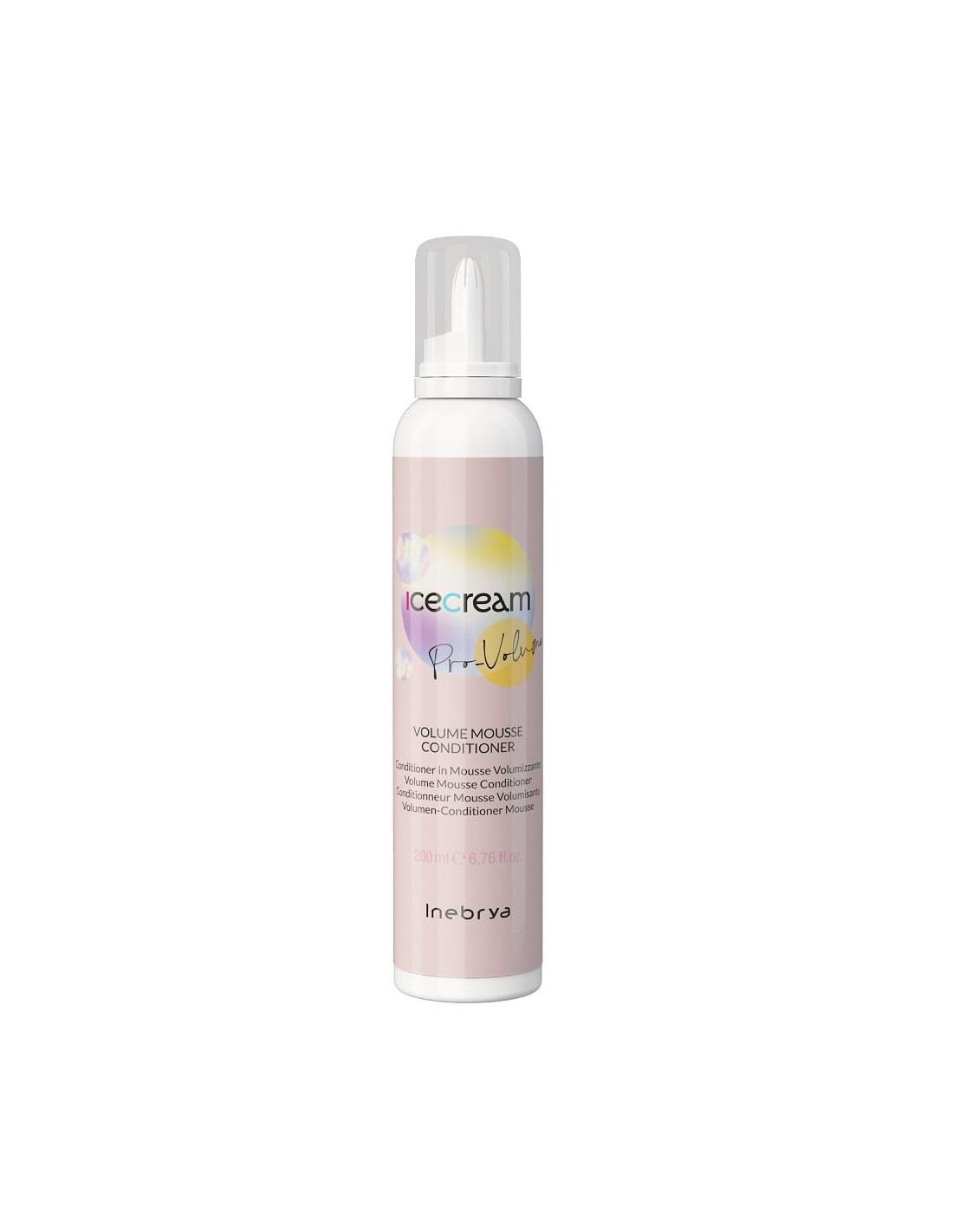 Inebrya, Ice Cream Pro-Volume, Hair Leave-In Foam Κρέμα Μαλλιών, Volumizing, 200 ml