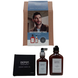 Invigorating Kit C Σετ Depot: 100 Hair Καθαρισμού No. 105, Multivitamin Complex, Σαμπουάν, Anti-Hair Loss, 250 ml + 200 Hair Treatments No. 206, Hair Lotion Treatment, Invigorating, 100 ml