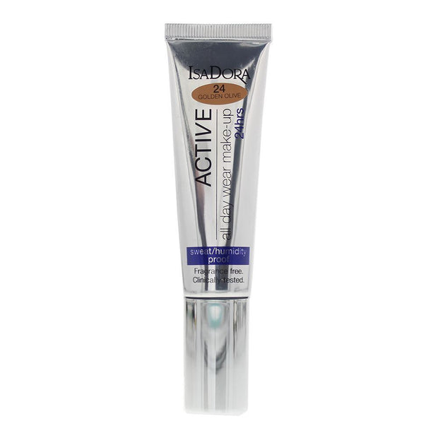 IsaDora, 24 Hrs Active, Natural, Υγρό Foundation, 24, Golden Olive, 35 ml