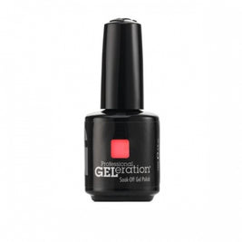 Jessica, GELeration Colours, Semi-Permanent Nail Polish, GEL-1014, Pucker Up, 15 ml