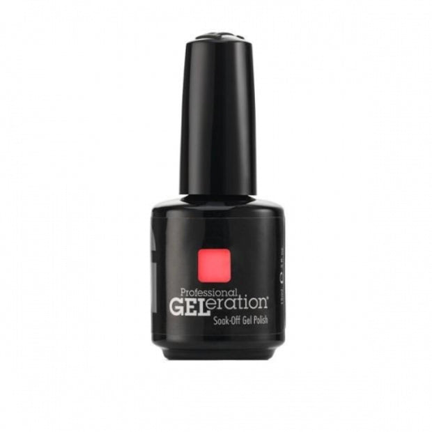 Jessica, GELeration Colours, Semi-Permanent Nail Polish, GEL-1014, Pucker Up, 15 ml