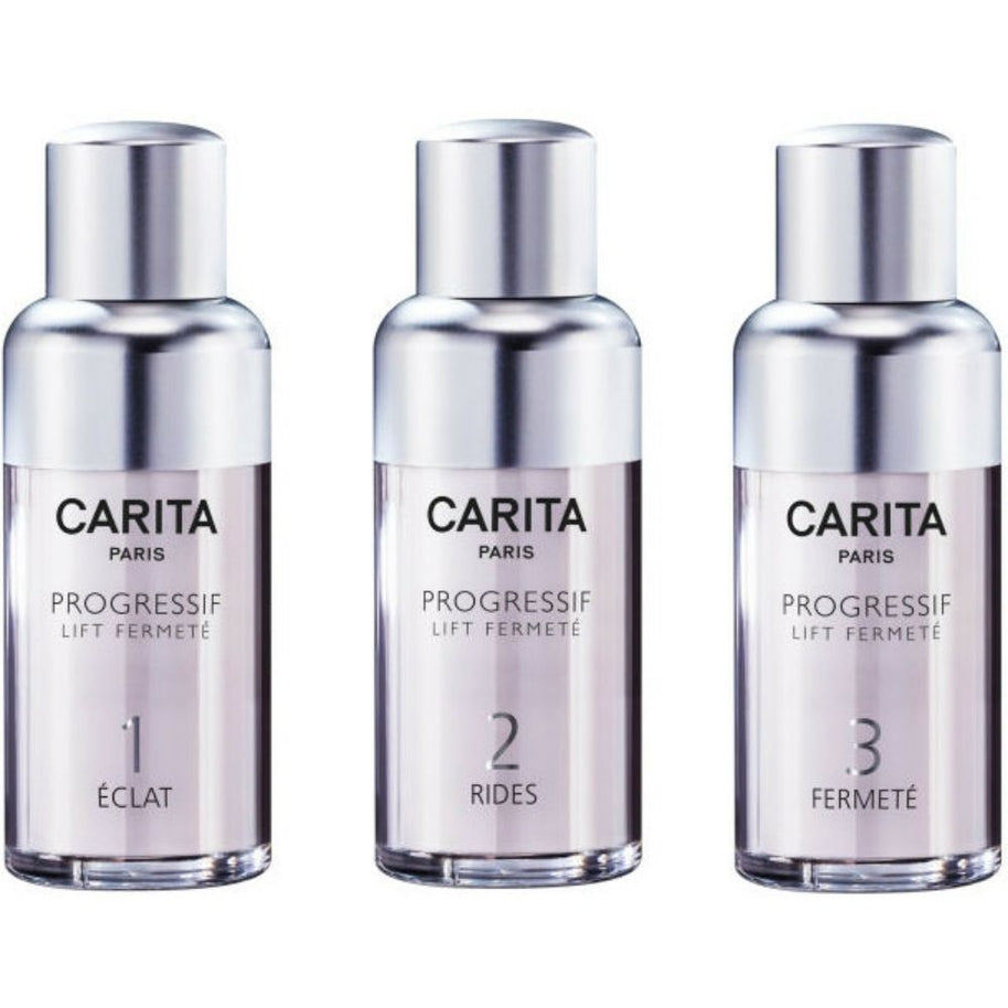 Jeunesse Originelle Σετ Carita Paris: Progressif Lift Fermete, AHA, Σύσφιξης, Ορός, Για το Πρόσωπο, 15 ml + Progressif Lift Fermete, AHA, Αντιρυτιδικός, Ορός, Για το Πρόσωπο, 15 ml + Progressif Lift Fermete, AHA, Αντιγήρανσης, Ορός, Για το Πρόσωπο, 15