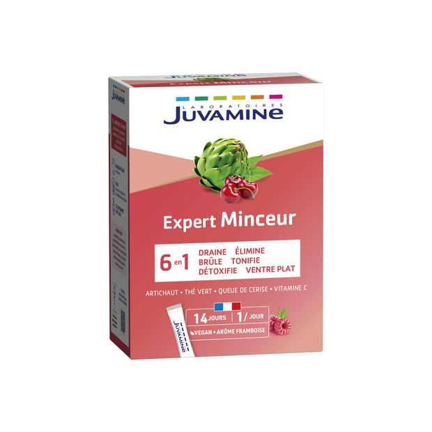Juvamine, Expert Minceur 6 In 1, Αδυνατίσματος & Detox, Powder Sticks, 14 pcs, 46.5 g