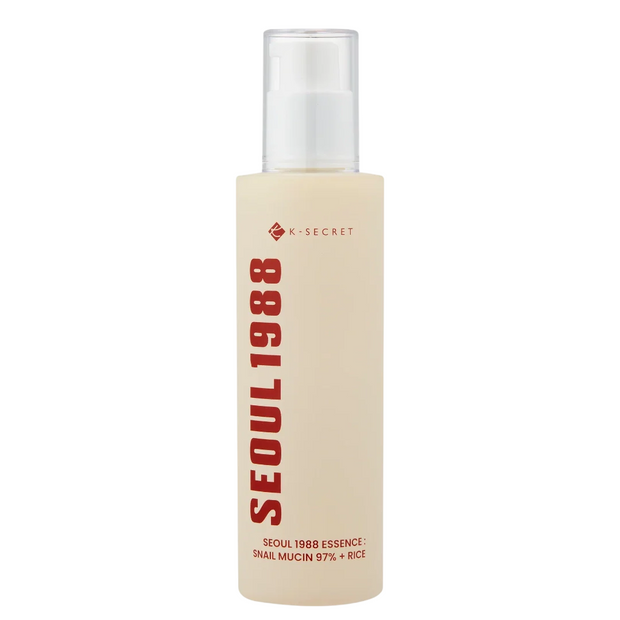 K-Secret, Seoul 1988, Snail Mucin 97% + Rice, Ενυδατικό, Essence Water, 100 ml