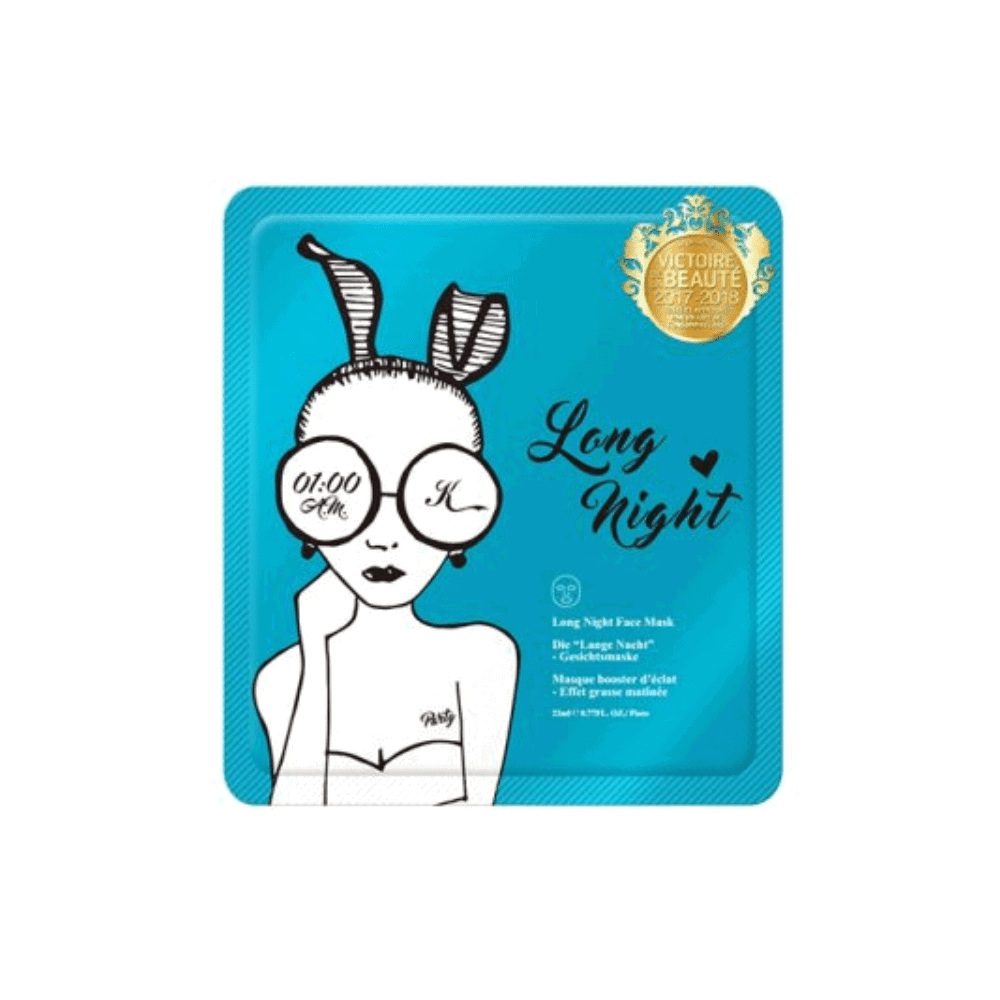 Kingirls, Long Night, Boosting, Sheet Mask, Για το Πρόσωπο, 22 ml *Tester