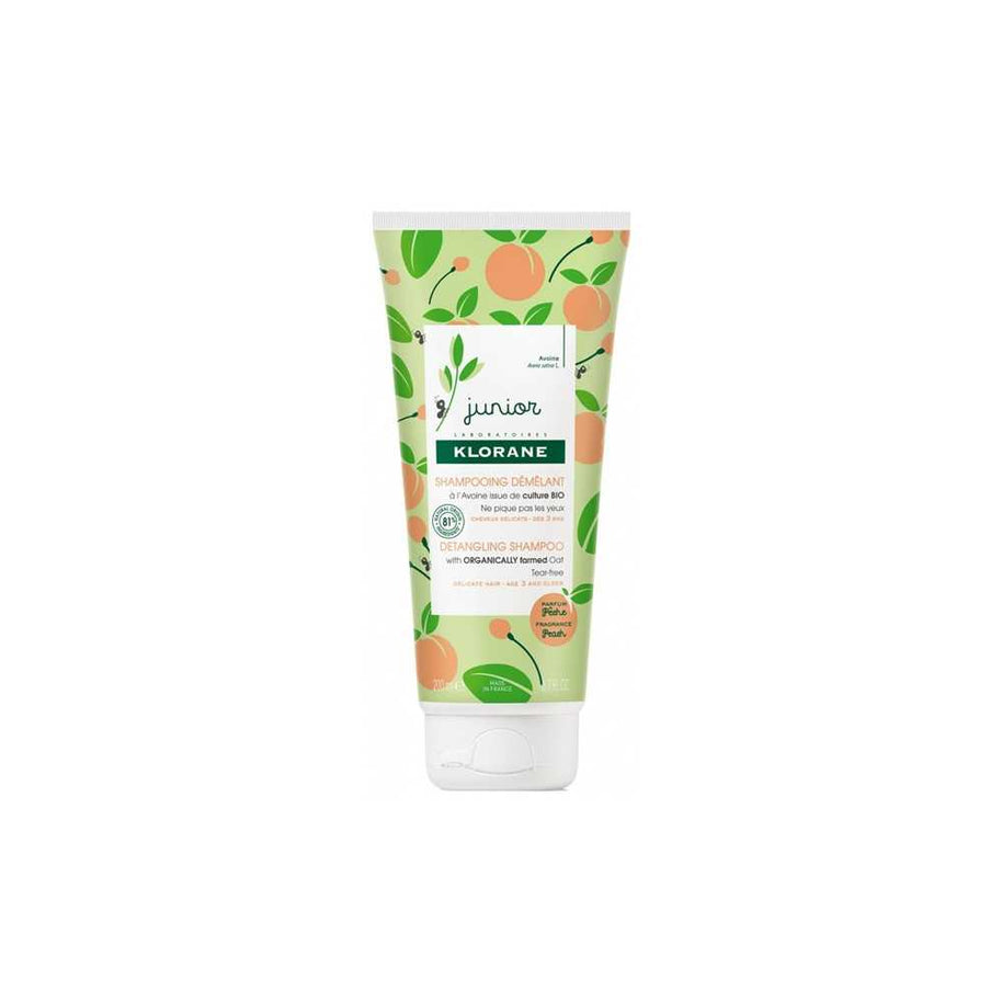 Klorane, Junior, Peach, Hair Σαμπουάν, Detangling, 200 ml