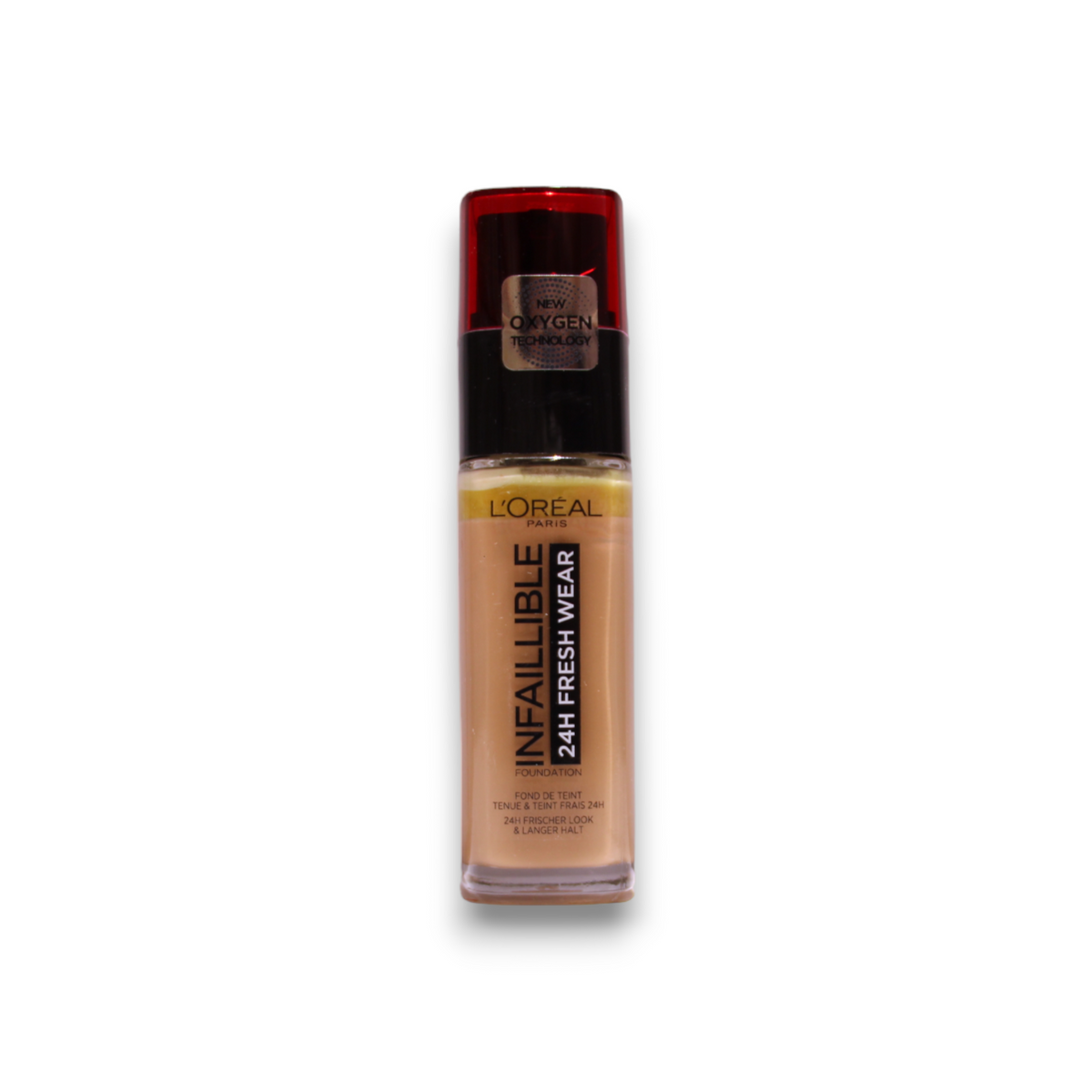 L'Oreal Paris, Infaillible 24h Fresh Wear, All-Day Wear, Υγρό Foundation, 300, Amber, SPF 25, 30 ml