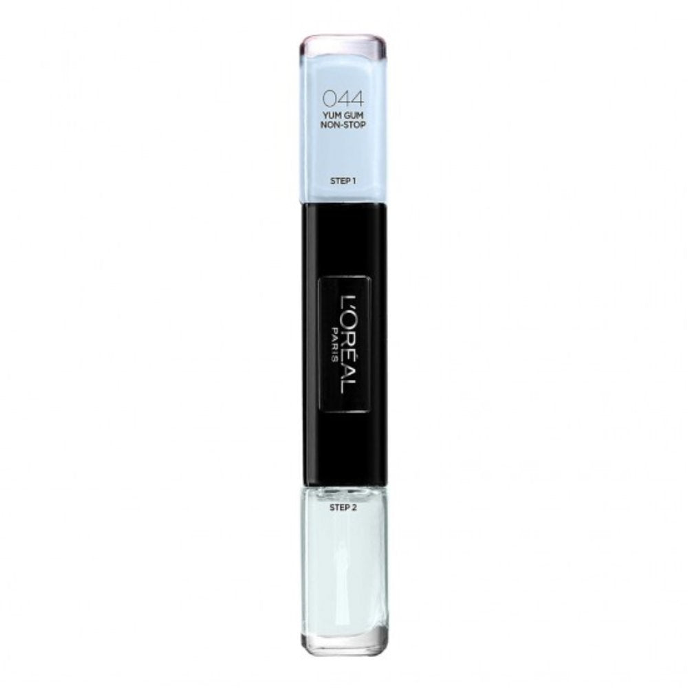 L'Oreal Paris, Infallible, Βερνίκι Νυχιών 2-In-1, 44, Yum Gum Non-Stop, 2 x, 5 ml