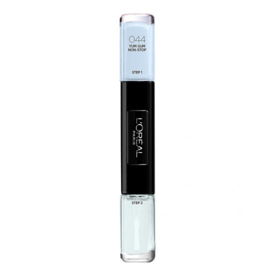 L'Oreal Paris, Infallible, Βερνίκι Νυχιών 2-In-1, 44, Yum Gum Non-Stop, 2 x, 5 ml