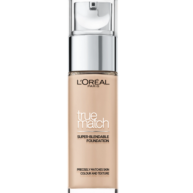 L'Oreal Paris, True Match, Natural Finish, Υγρό Foundation, 1R1C, Rose Ivory, SPF 17, 30 ml