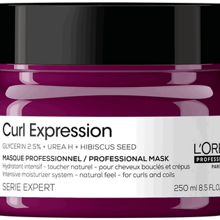 L'Oreal Professionnel, Serie Expert Curl Expression, Glycerin2.5% + Urea H + Hibiscus Seed, Θεραπεία Μαλλιών Μάσκα Σε Μορφή Κρέμας, Intense Ενυδατικό, 250 ml