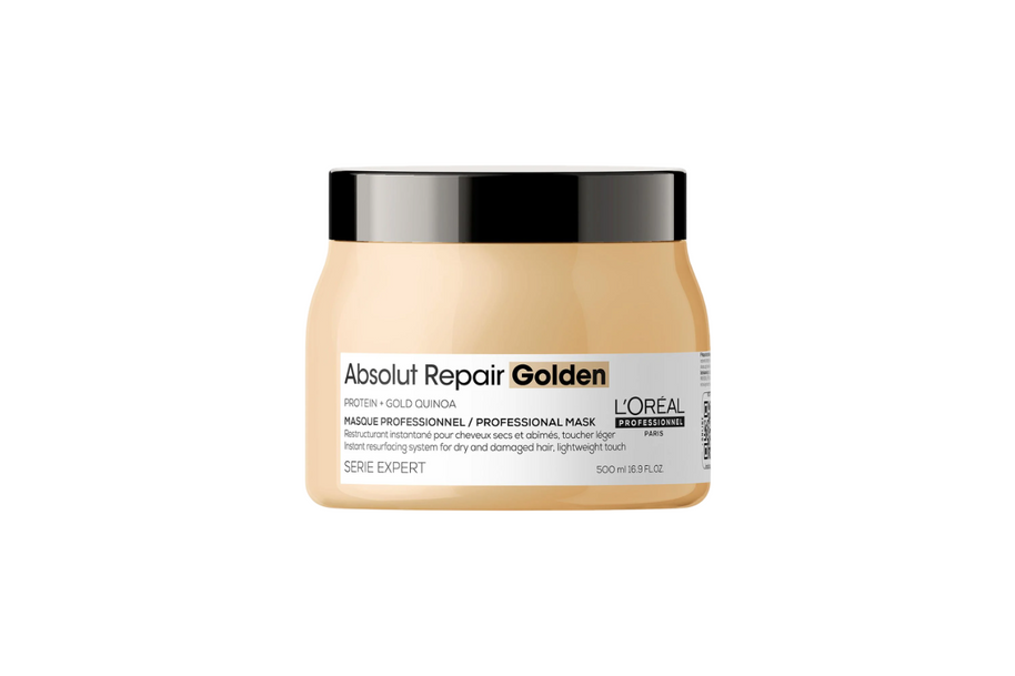 L'Oreal Professionnel, Serie Expert Absolut Repair Golden, Protein + Gold Quinoa, Θεραπεία Μαλλιών Μάσκα Σε Μορφή Κρέμας, Instant Resurfacing, 500 ml