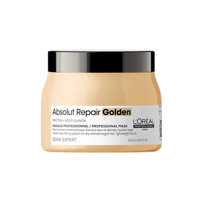 L'Oreal Professionnel, Serie Expert Absolut Repair Golden, Protein + Gold Quinoa, Θεραπεία Μαλλιών Μάσκα Σε Μορφή Κρέμας, Instant Resurfacing, 500 ml