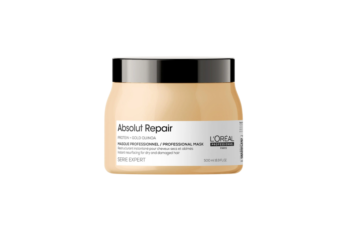 L'Oreal Professionnel, Serie Expert Absolut Repair, Protein + Gold Quinoa, Θεραπεία Μαλλιών Μάσκα Σε Μορφή Κρέμας, Instant Resurfacing, 500 ml