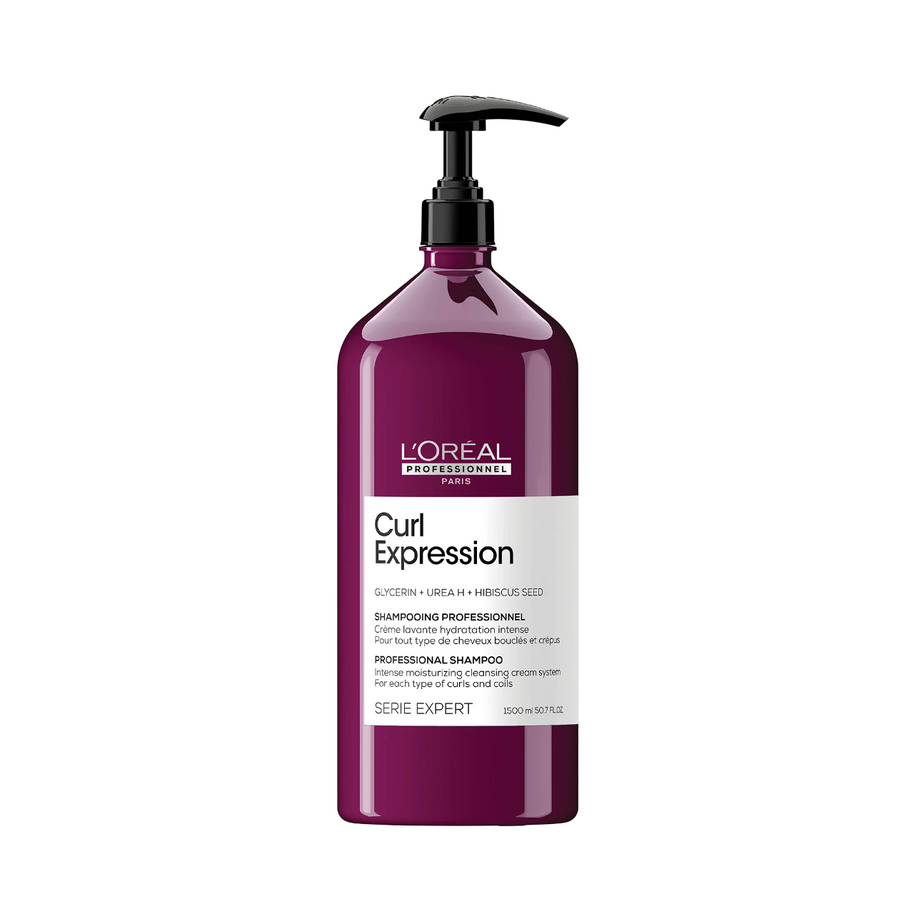 L'Oreal Professionnel, Serie Expert Curl Expression, Glycerin + Urea H + Hibiscus Seed, Σαμπουάν, Intense Ενυδατικό, 1500 ml
