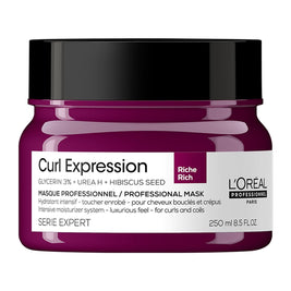L'Oreal Professionnel, Serie Expert Curl Expression Rich, Glycerin3% + Urea H + Hibiscus Seed, Θεραπεία Μαλλιών Μάσκα Σε Μορφή Κρέμας, Intense Ενυδατικό, 250 ml