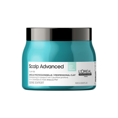 L'Oreal Professionnel, Serie Expert Scalp Advanced, Θεραπεία Μαλλιών Μάσκα Σε Μορφή Κρέμας, For Καθαριστικό, 500 ml