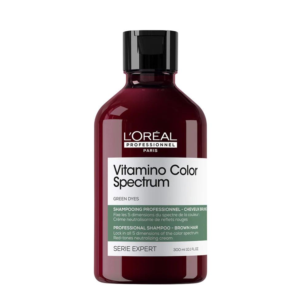 L'Oreal Professionnel, Vitamino Color Spectrum Green, Hair Σαμπουάν, Neutralizing Red Tones, 300 ml