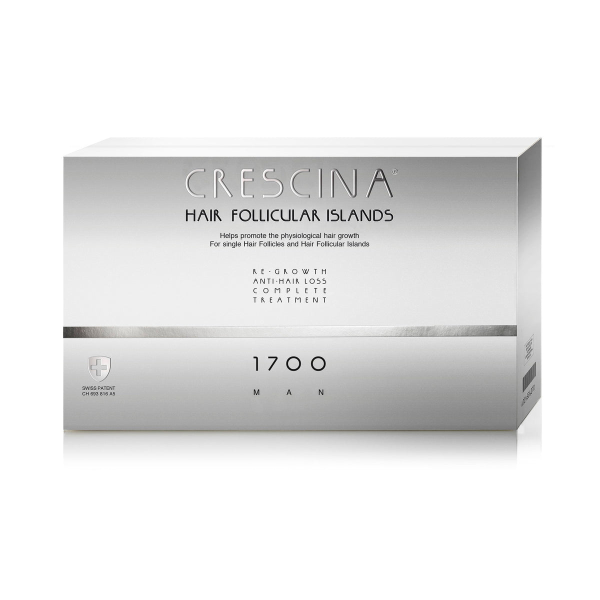Labo Suisse, Crescina Follicular Islands 1700, For Growth Stimulation, Ampoules Treatment Ορός, For Scalp, Για Άνδρες, 20 pcs