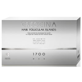 Labo Suisse, Crescina Follicular Islands 1700, For Growth Stimulation, Ampoules Treatment Ορός, For Scalp, Για Άνδρες, 10 +10 pcs