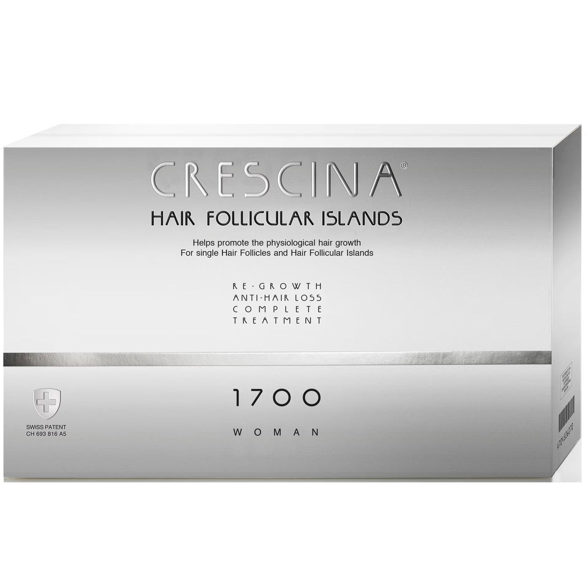 Labo Suisse, Crescina Follicular Islands 1700, For Growth Stimulation, Ampoules Treatment Ορός, For Scalp, Για Γυναίκες, 10 +10 pcs