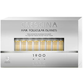 Σετ, Labo Suisse, Crescina Follicular Islands 1900, For Growth Stimulation, Ampoules Treatment Ορός, For Scalp, Για Άνδρες, 20 pcs