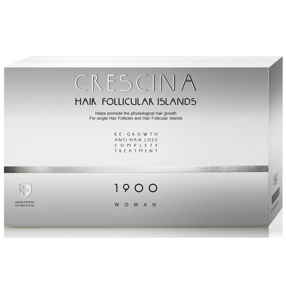 Labo Suisse, Crescina Follicular Islands 1900, For Growth Stimulation, Ampoules Treatment Ορός, For Scalp, Για Γυναίκες, 10 +10 pcs