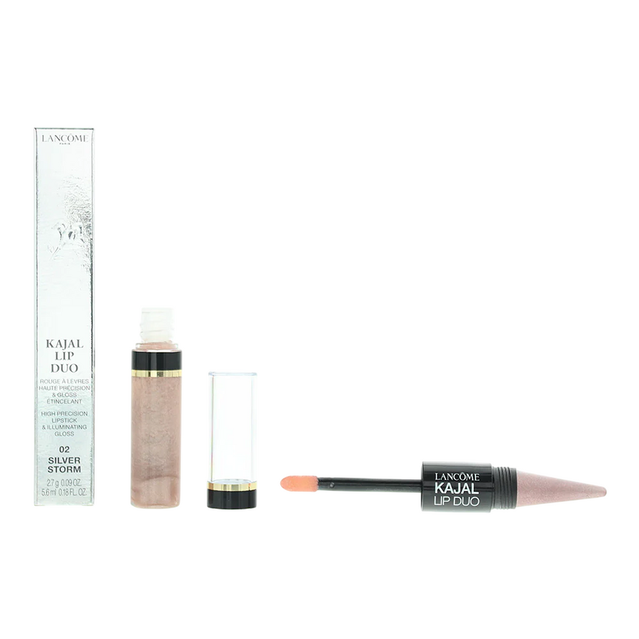Lancome, Kajal Lip Duo, Duo, Υγρό Κραγιόν, 02, Silver Storm, 2.7 g