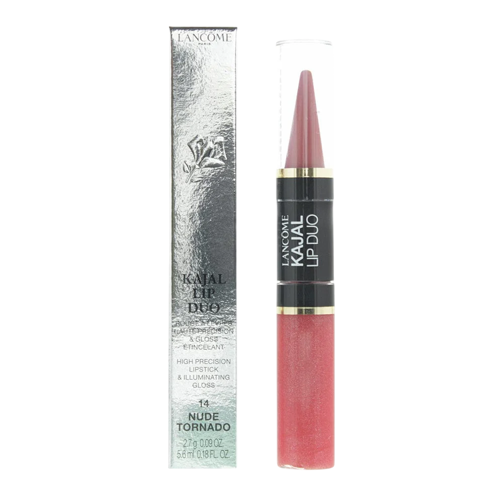 Σετ Duo, Lancome, Lip Kajal Duo, Κραγιόν & Lip Gloss, 14, Nude Tornado, 2.7 g